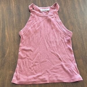 Project Social T Ribbed Mauve Tank Top